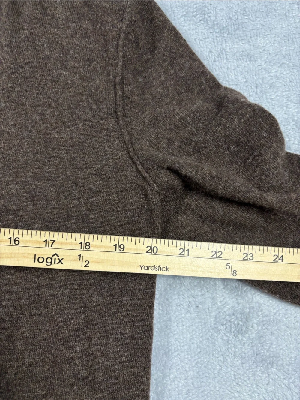 Banana Republic Brown Zip-Up Sweater with Orange Trim